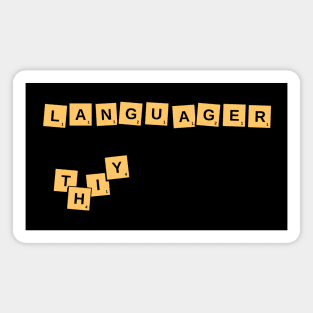 Languager Board Game Tee Magnet